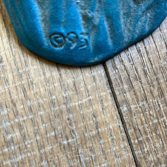 Vintage 95 double dolphin ceramic figure decor - Picture 5 of 16